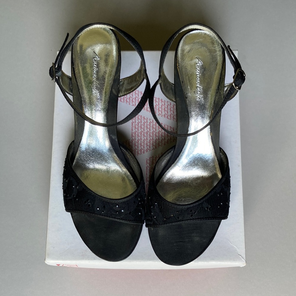 🆕 AMERICAN EAGLE 🦅 Kristina Heels, Black, Sz. 8